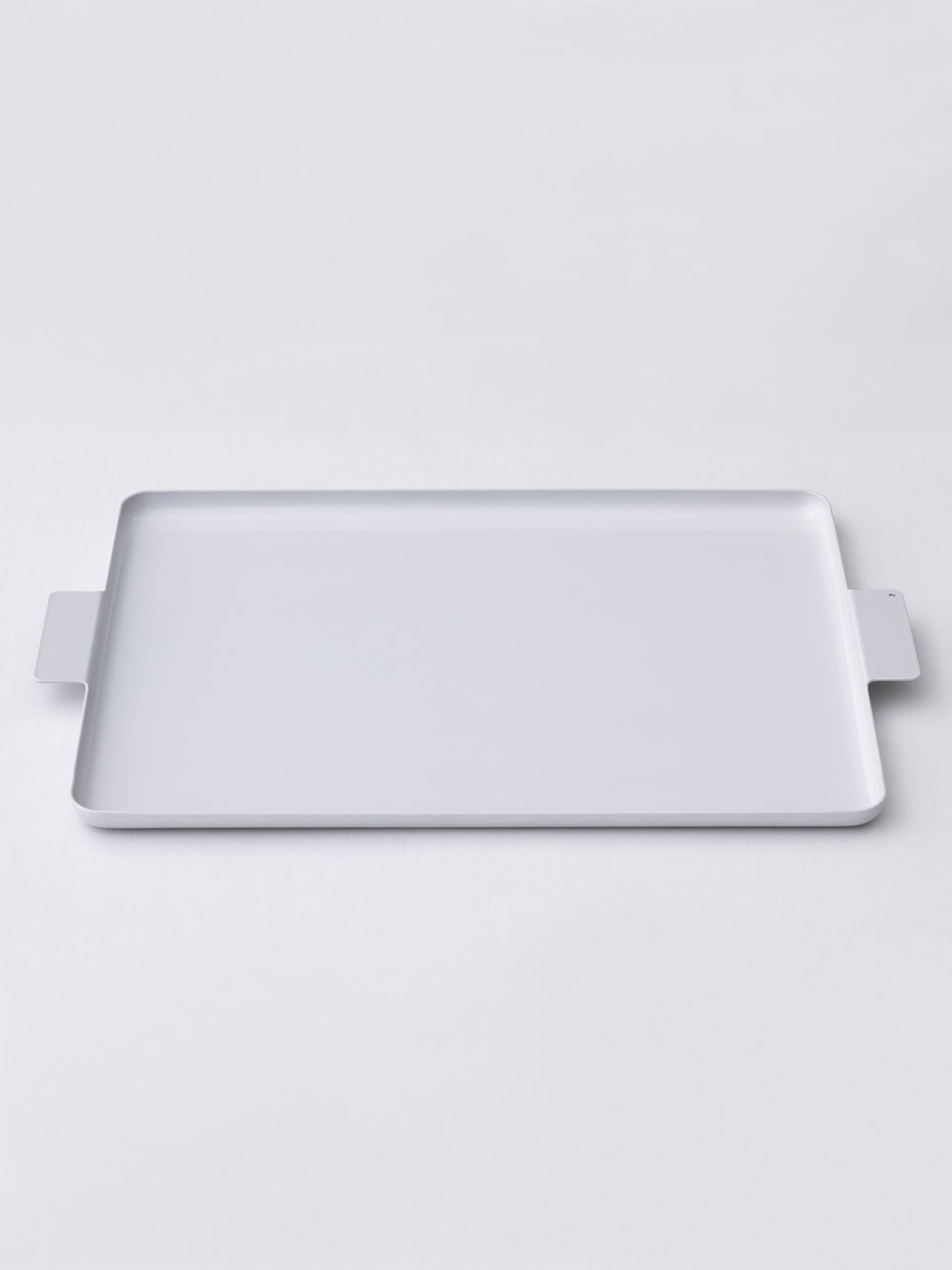 Aluminum Rectangle Tray – Dove White