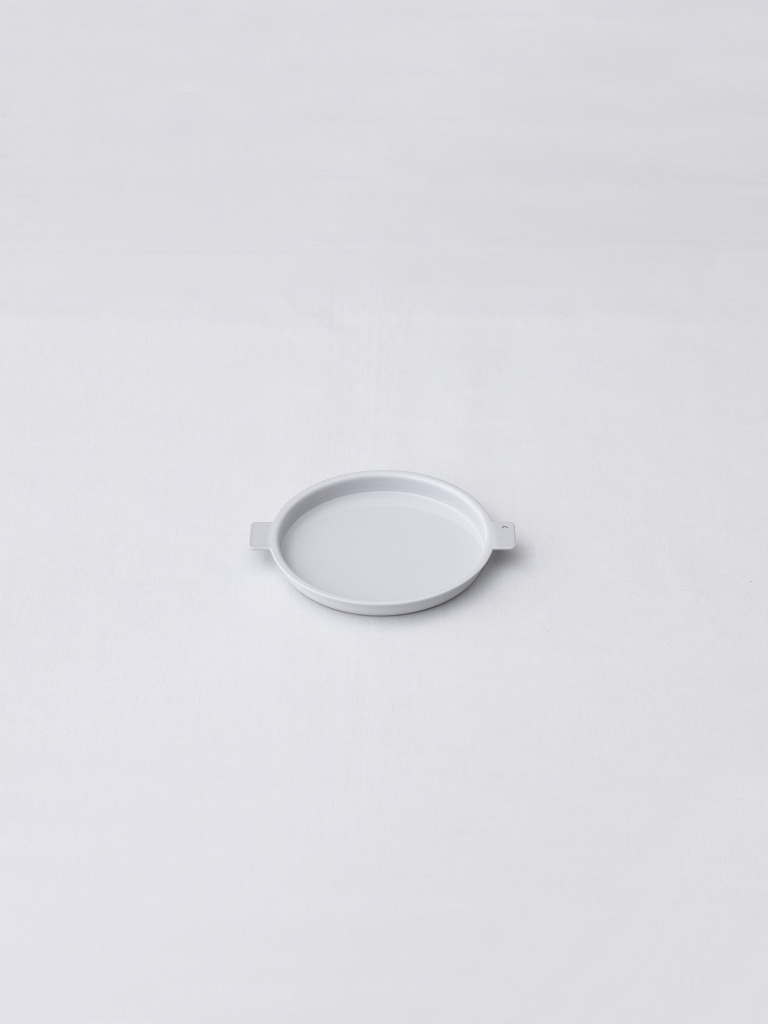 Aluminum Round Tray – Dove White