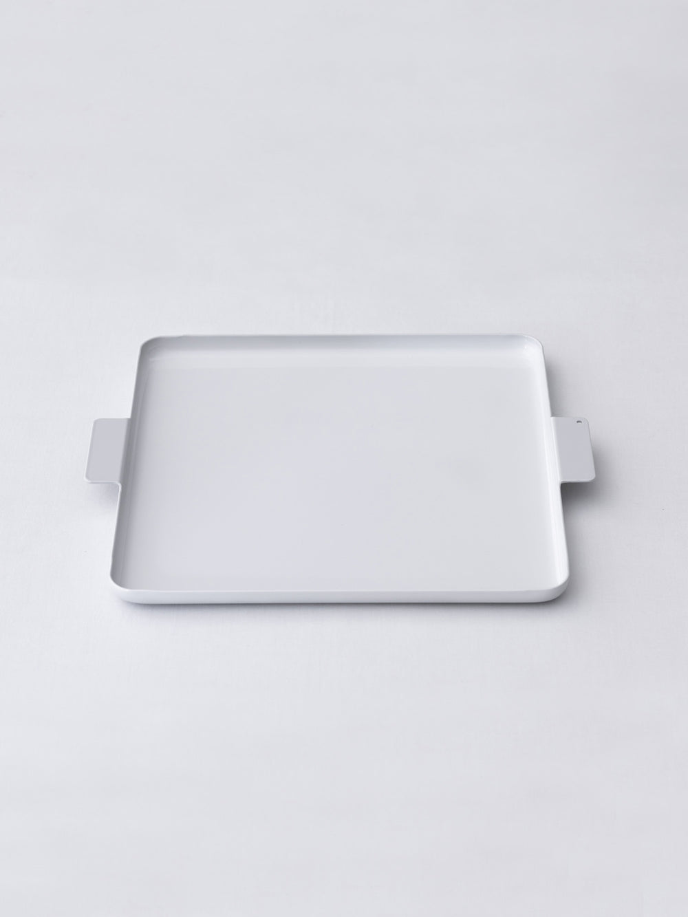Aluminum Square Tray – Dove White