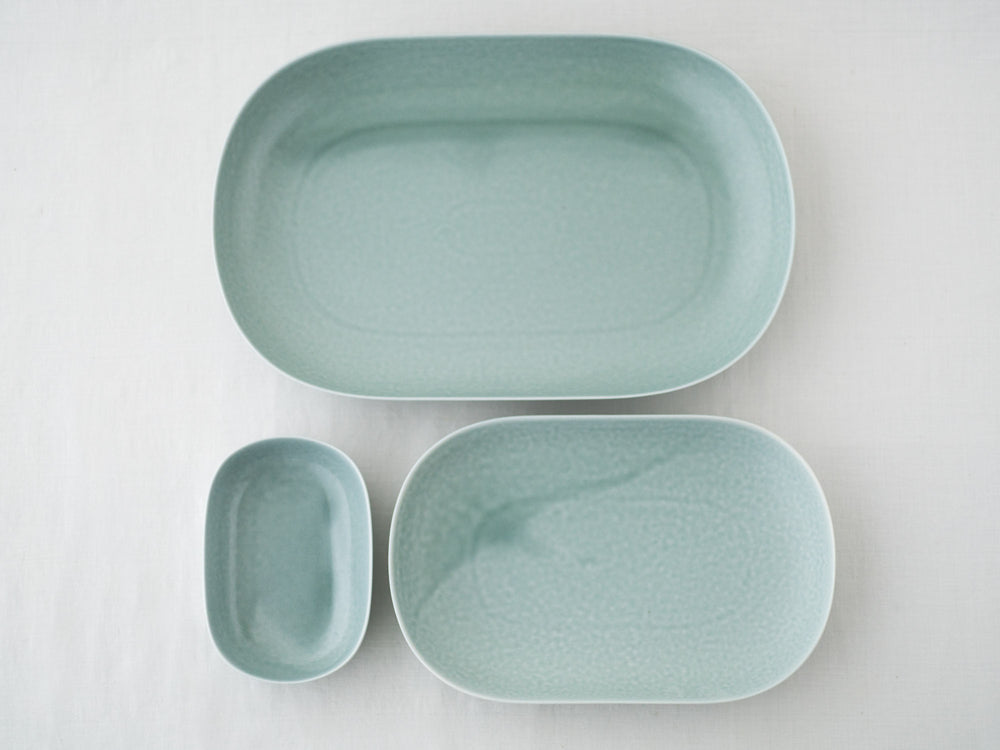 ReIRABO Oval Plate – Spring Mint Green