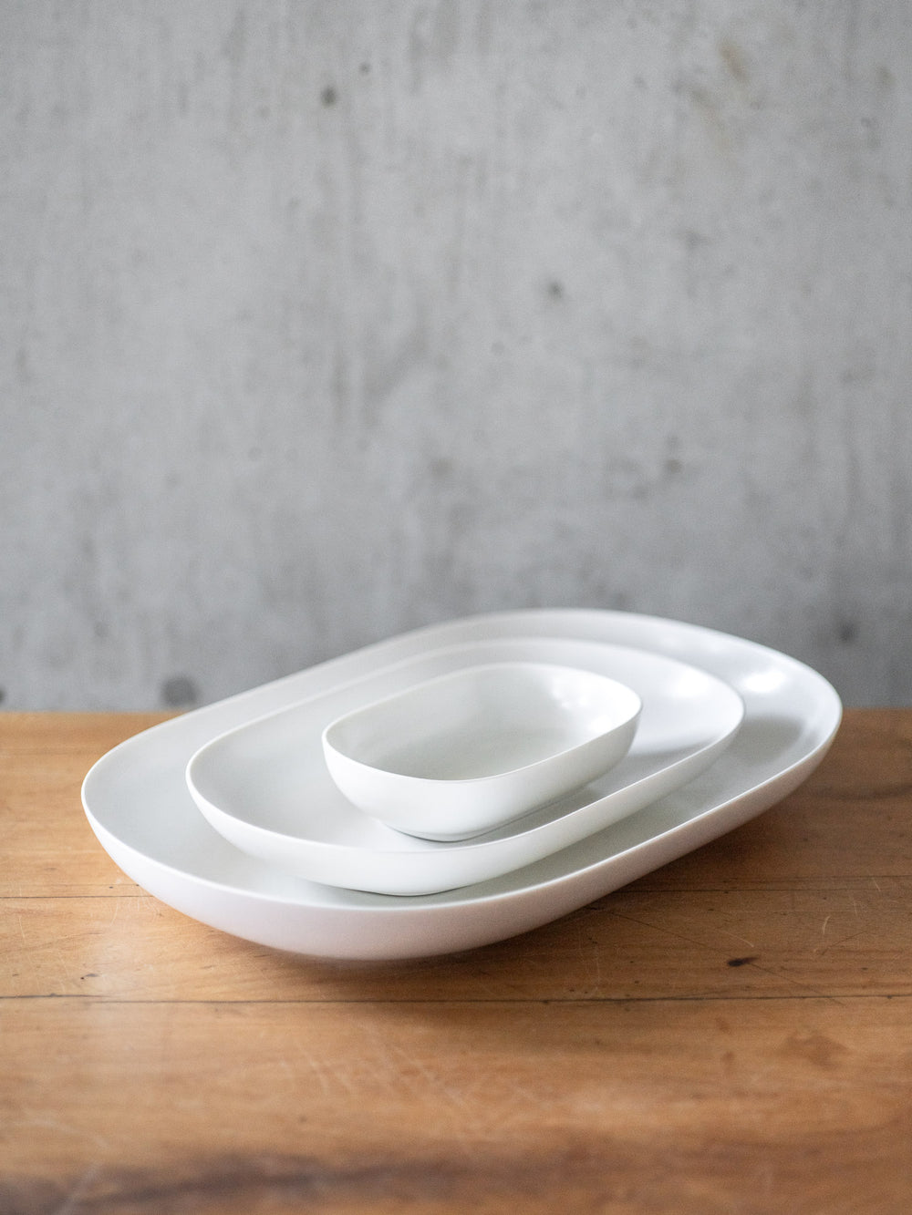 ReIRABO Oval Plate – Quiet White